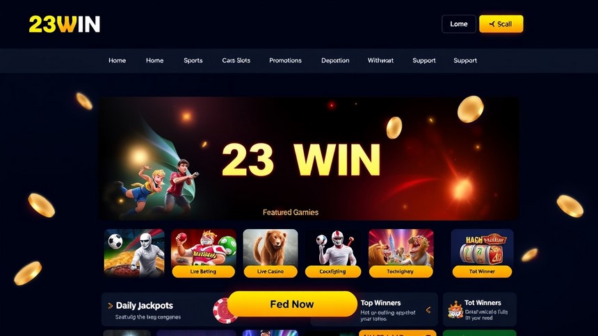 Giao diện nhà cái 23WIN thân thiện và dễ sử dụng